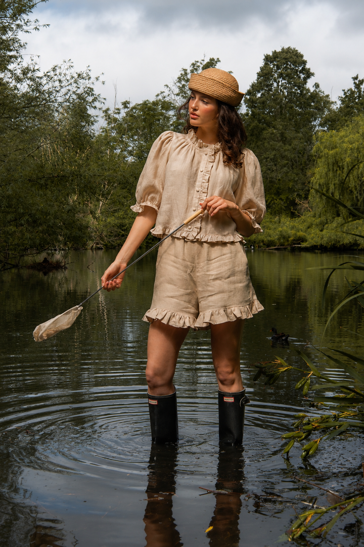 Delphine Shorts - Oatmeal
