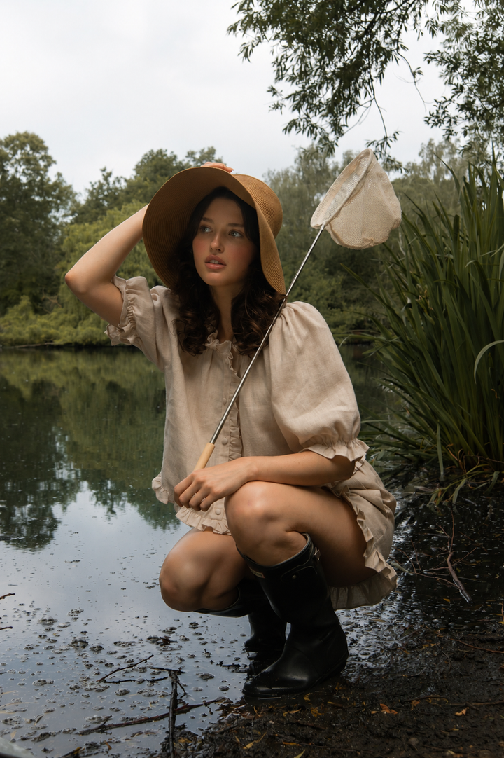 Delphine Top - Oatmeal