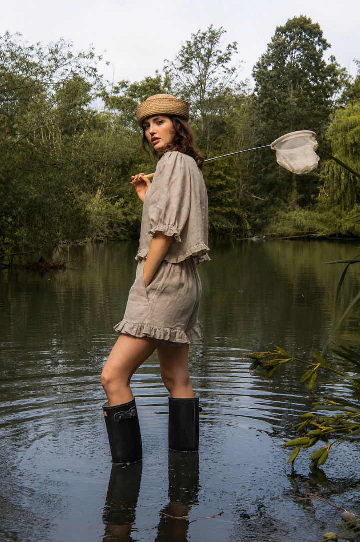 Delphine Shorts - Oatmeal