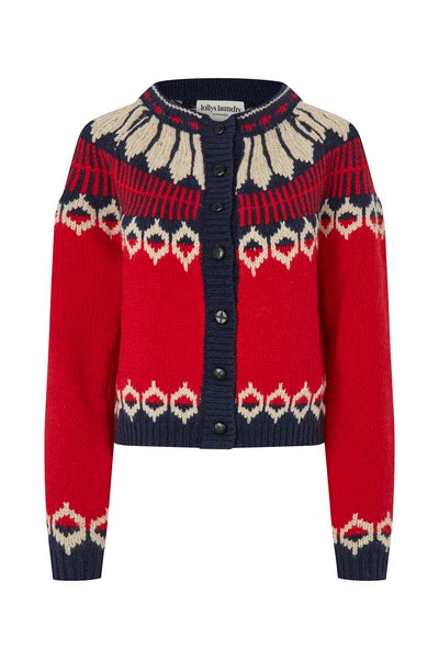 ClaireLL Knit Cardigan - Red