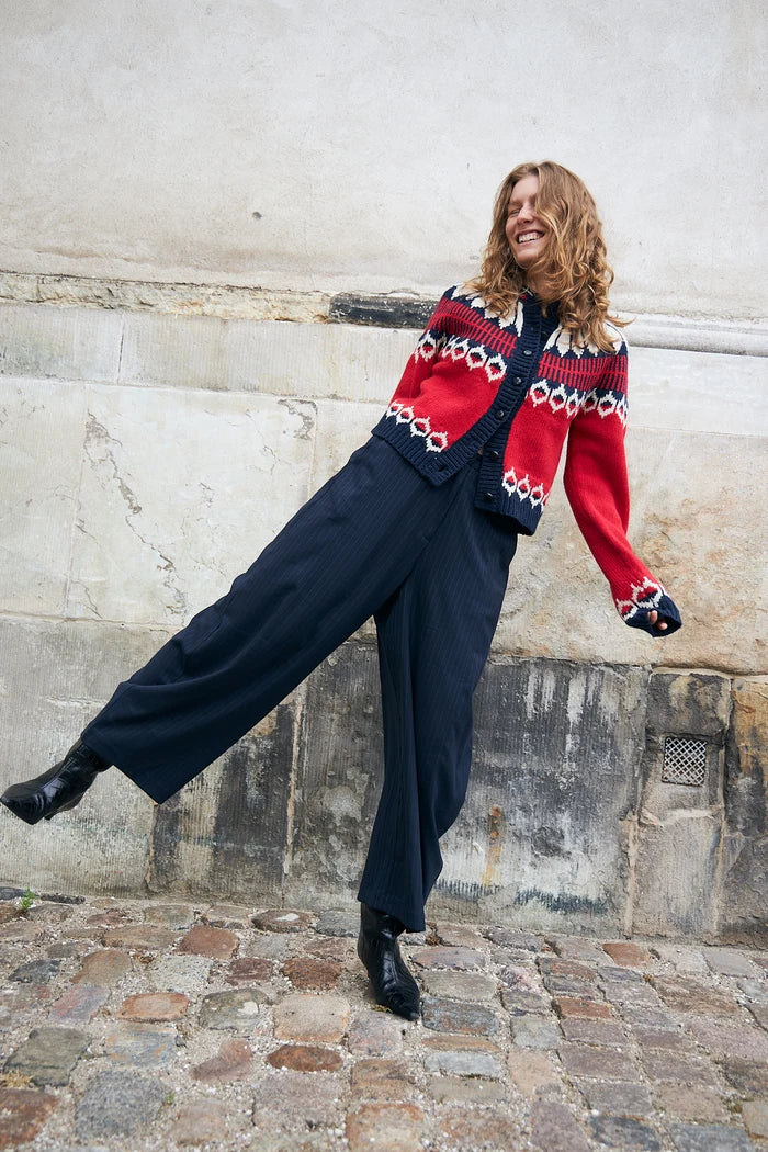 ClaireLL Knit Cardigan - Red
