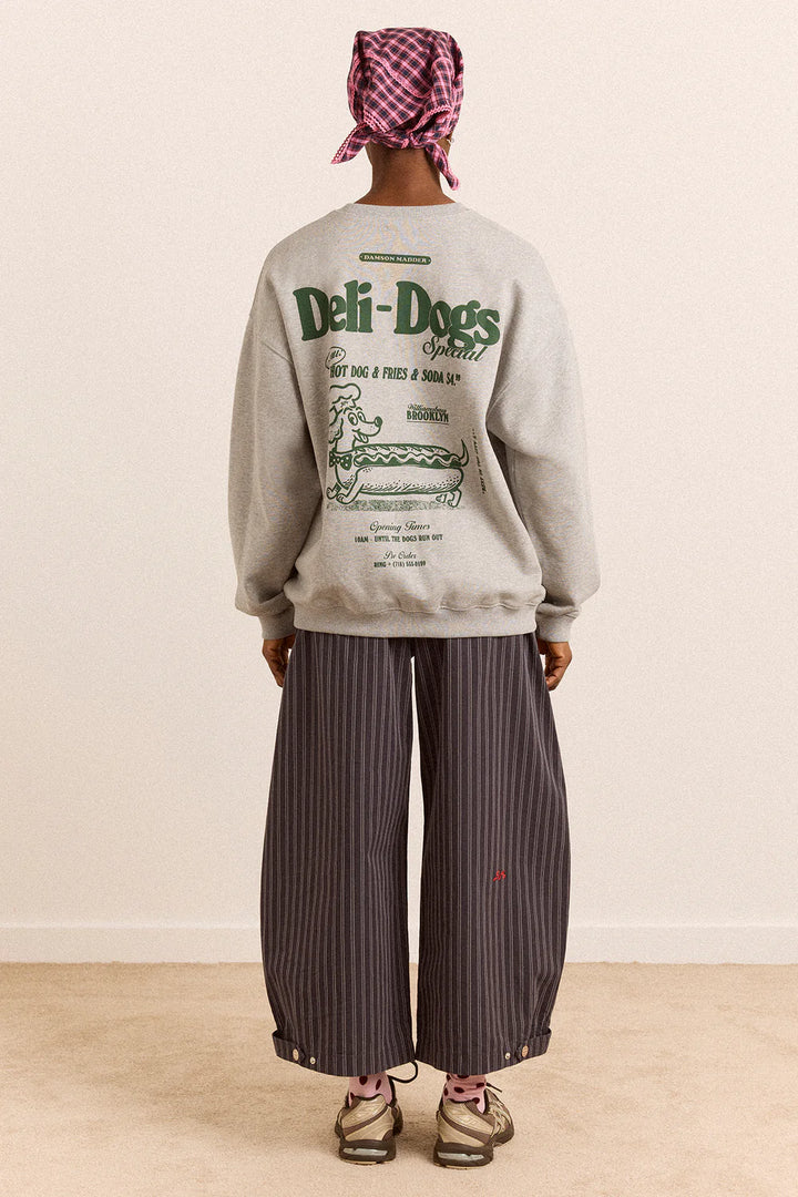 Deli Dog Sweatshirt Grey Marl