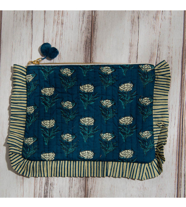 Millie Pouch in Night Sky Flower