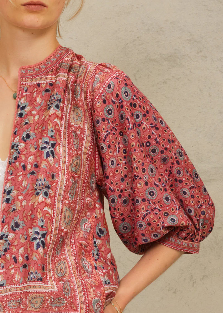Darla Print Jacket - Rose/Multi