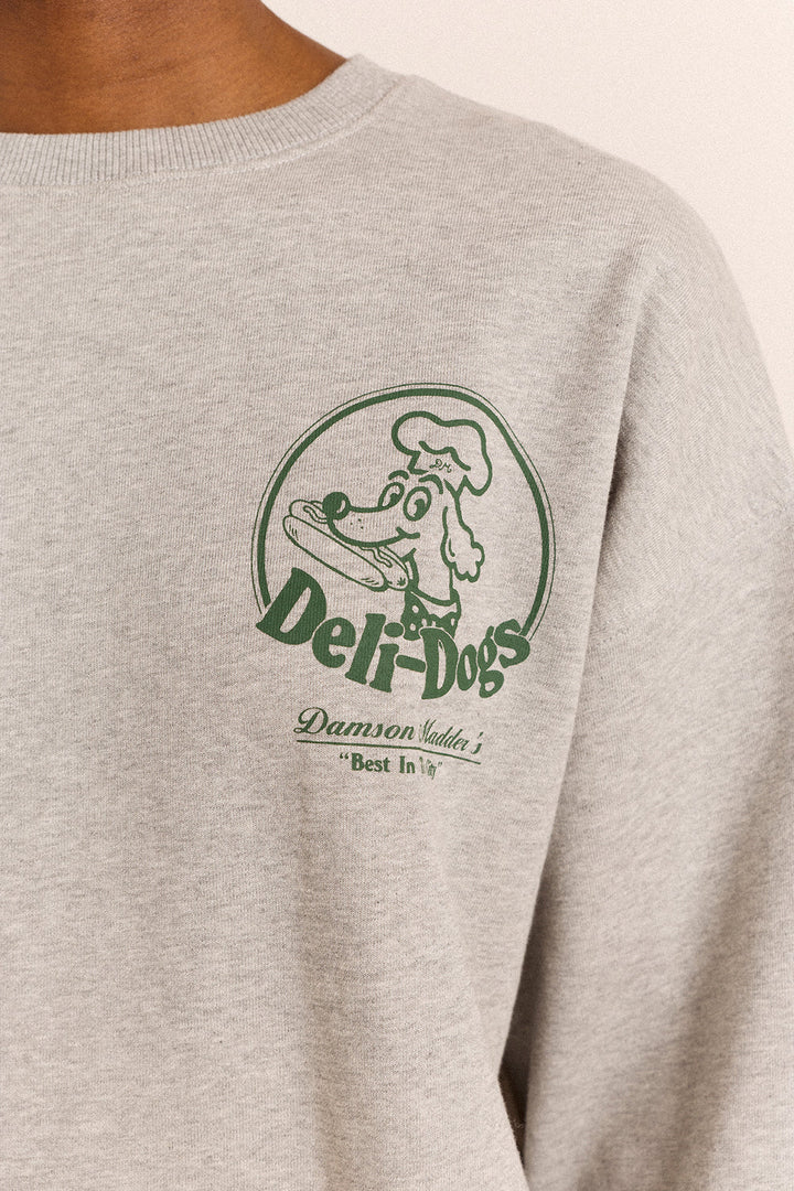 Deli Dog Sweatshirt Grey Marl