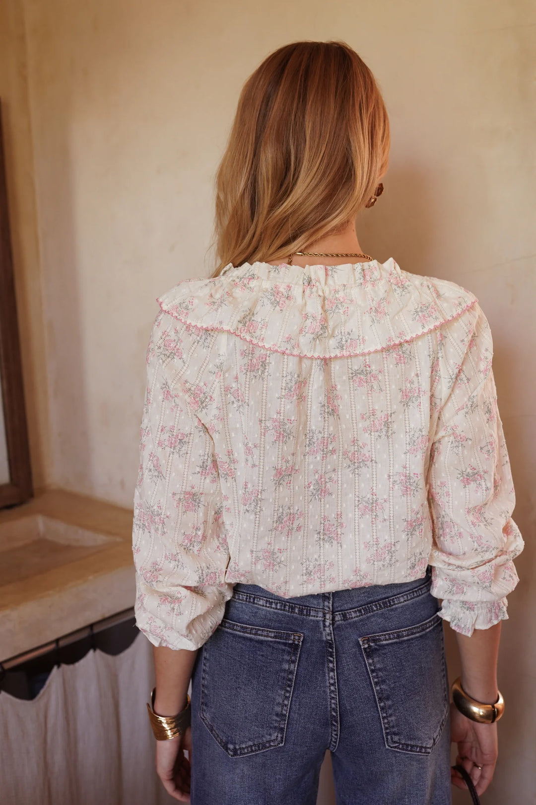 Fleur Pink Rose Blouse - R6306