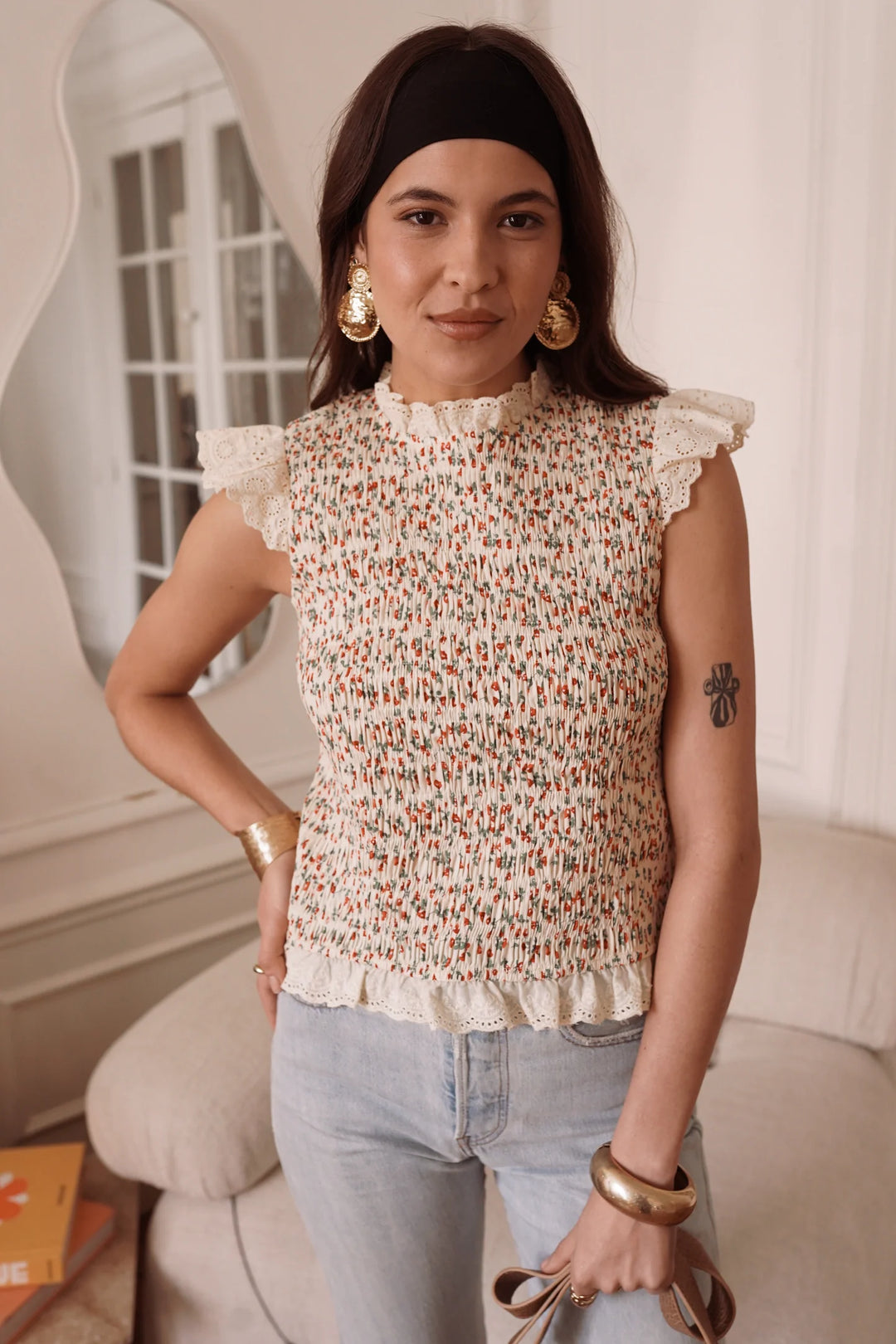 Cheri Top in Beige - R6236