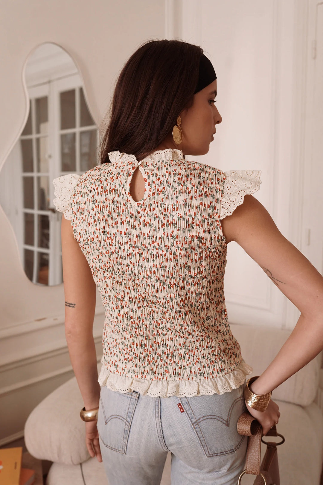 Cheri Top in Beige - R6236