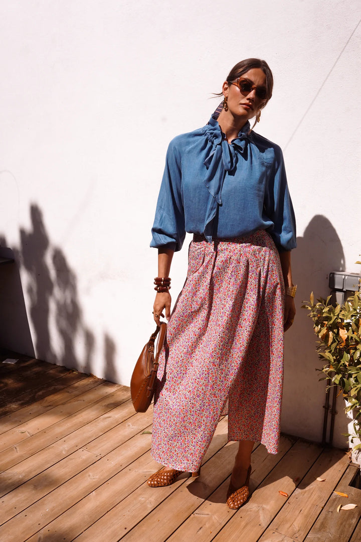 R6637 Skirt in Fuchsia