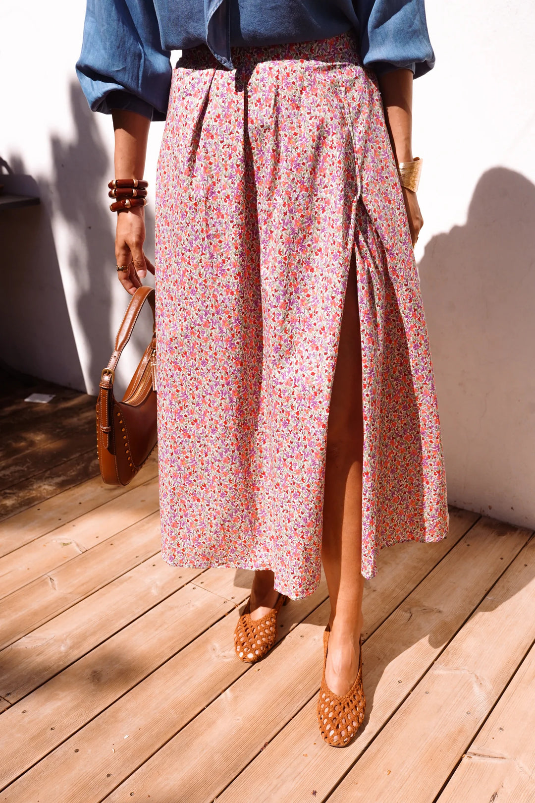 R6637 Skirt in Fuchsia