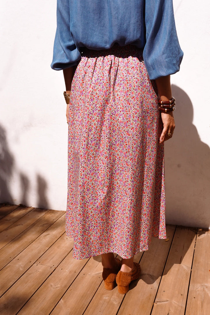 R6637 Skirt in Fuchsia