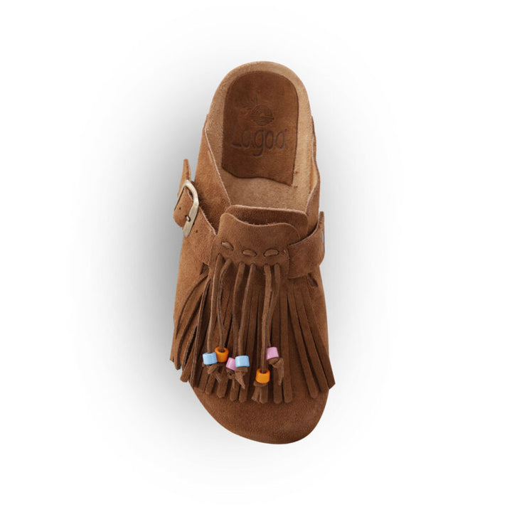 Dandara Suede Mules Roble