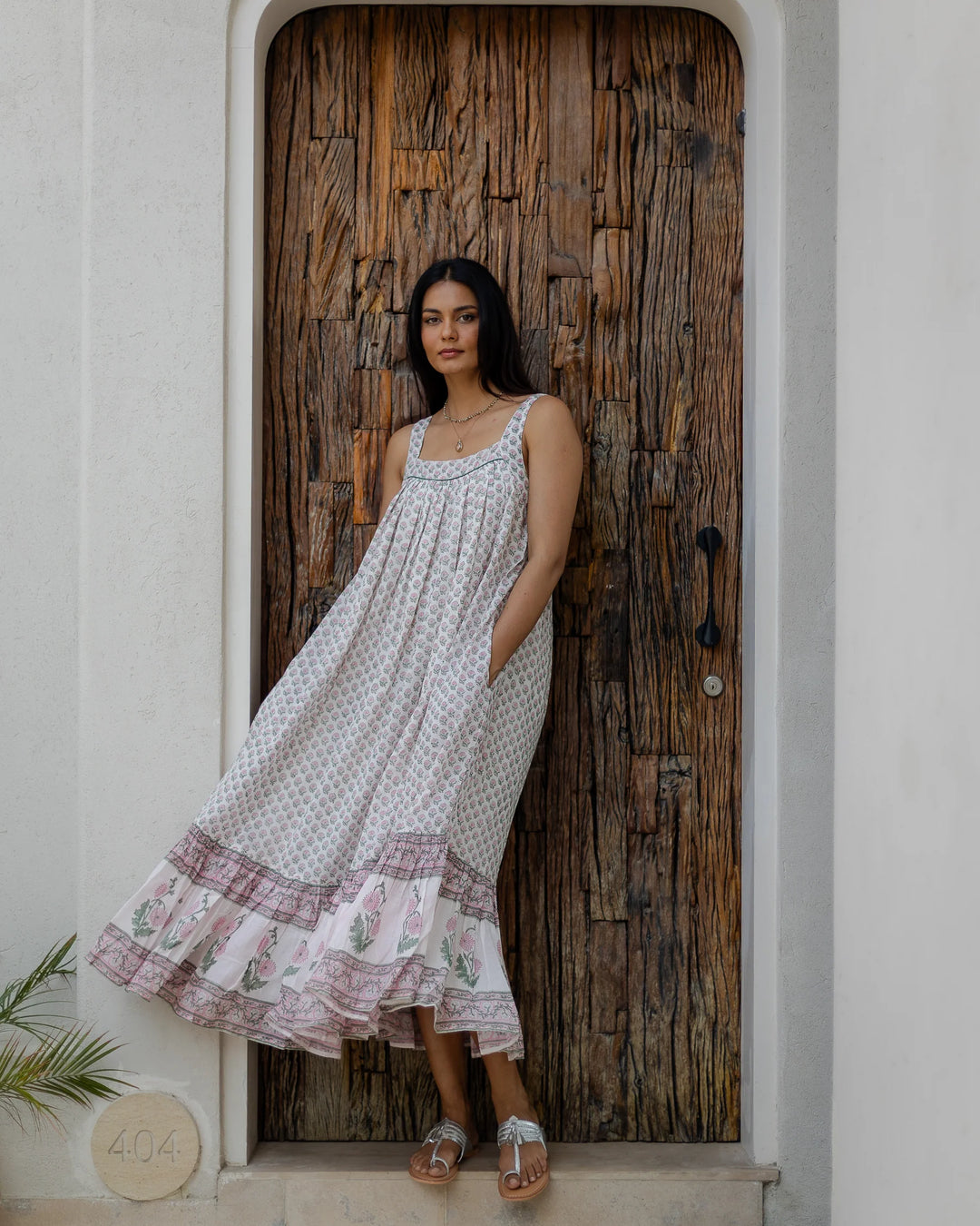 Kaya Maxi Dress - Pink & Sage