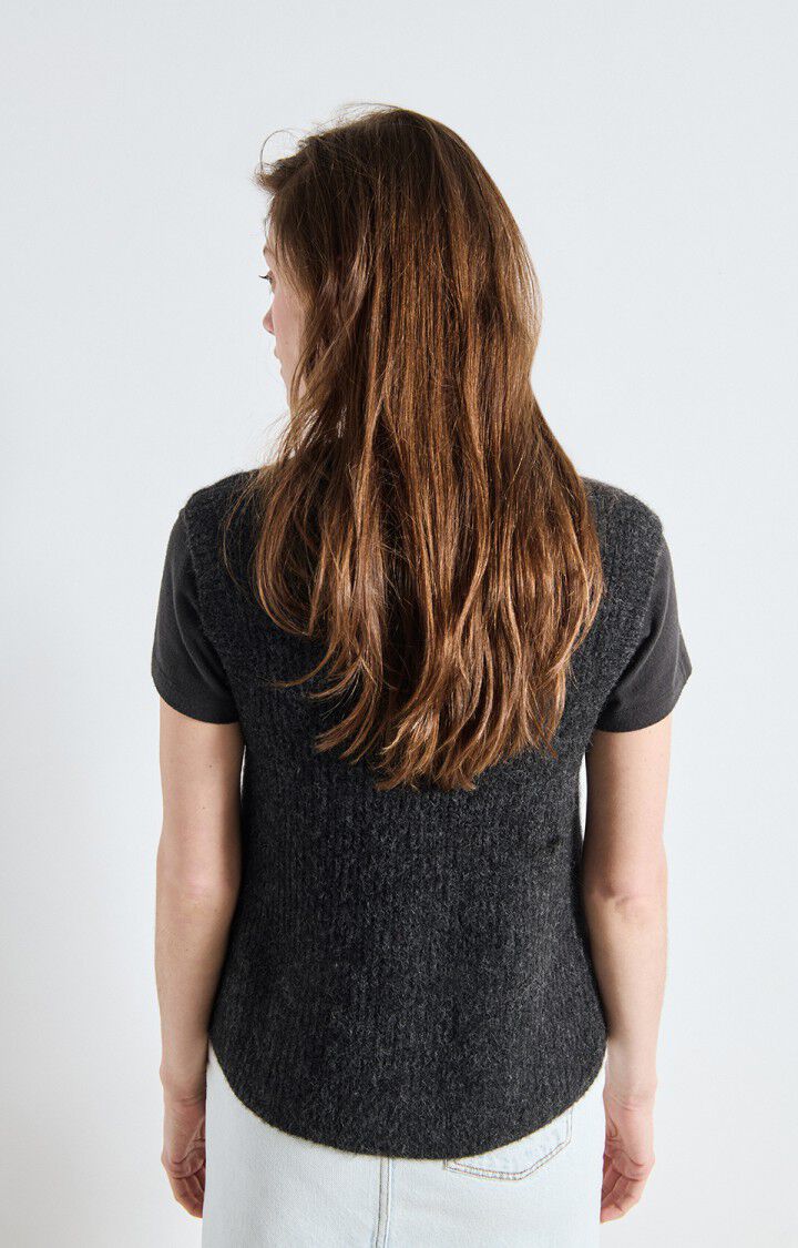 East Sleeveless Cardigan - Charcoal