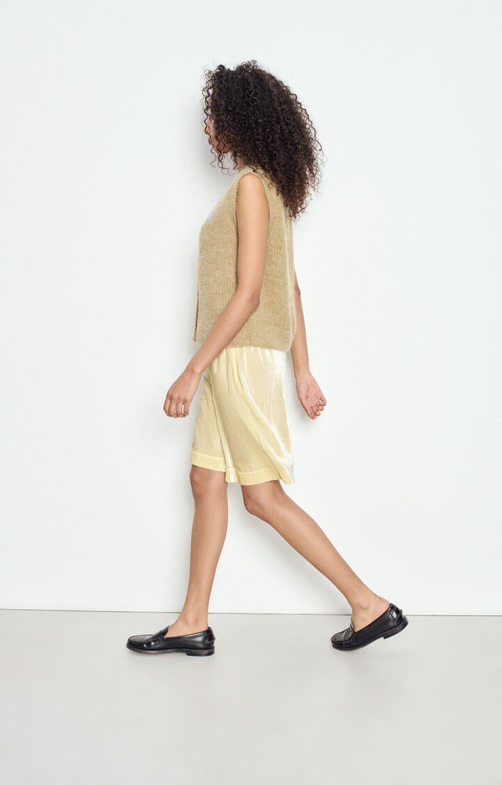East Sleeveless Cardigan - Melange Sand