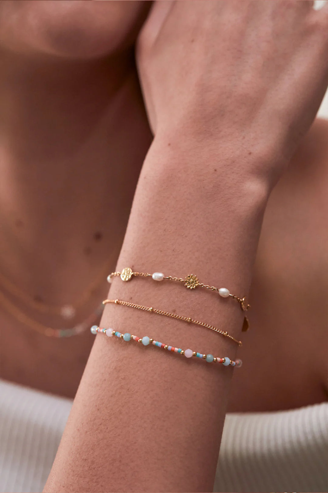 EBB6618G Mini Mixed Duo Chain Bracelet