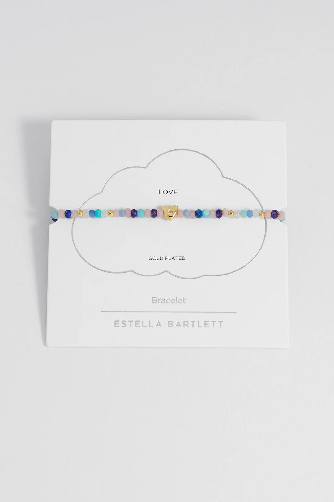 EBB7123G Pastel Gemstone Heart CZ Amelia Bracelet