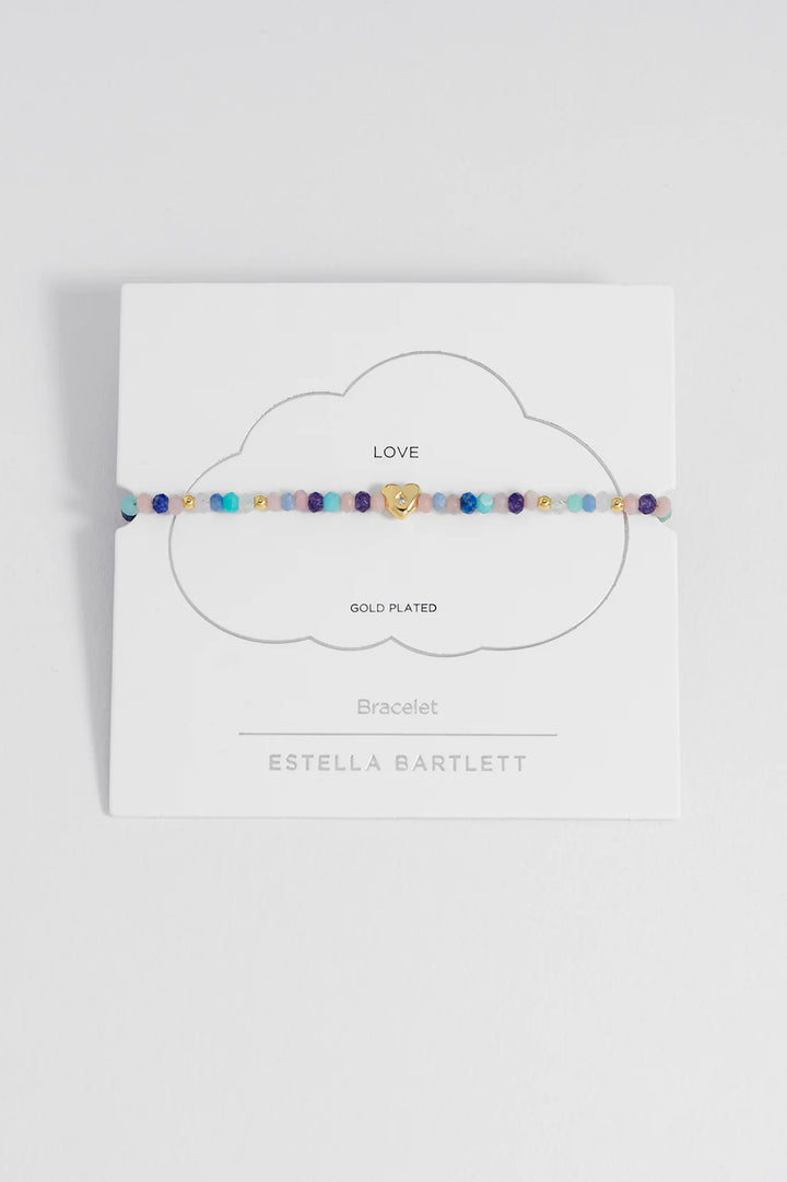 EBB7123G Pastel Gemstone Heart CZ Amelia Bracelet