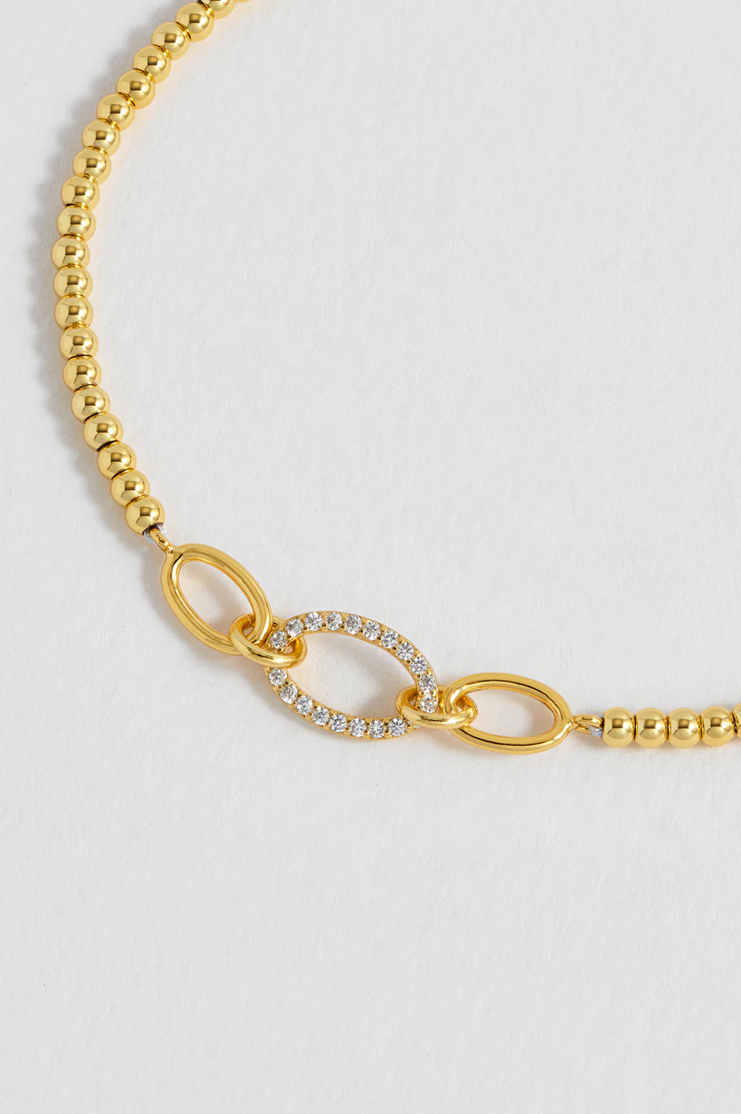 EBB7142G Oval Link CZ Louise Bracelet