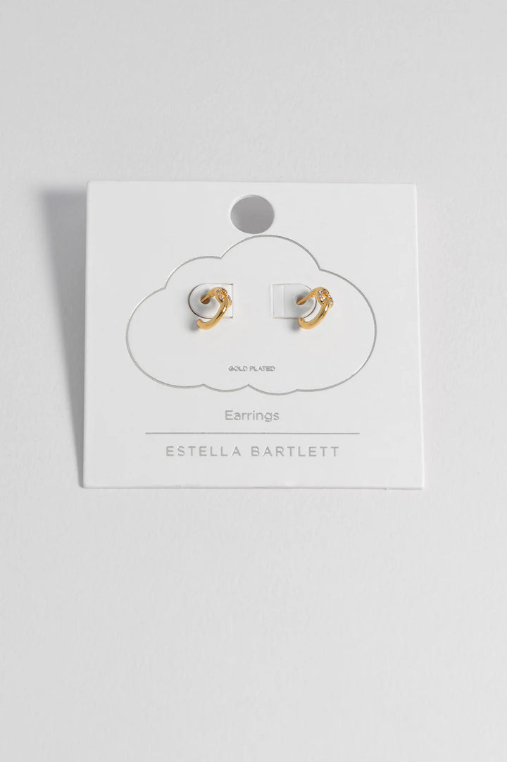 EBE6900G pave circle hoop earrings