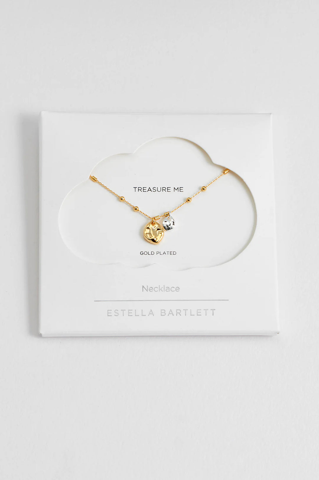 EBN6636G Triple Beaded Chain and Molton Pebbles