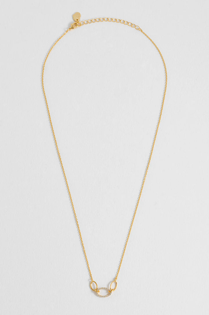EBN7102G Oval Link Chain Necklace