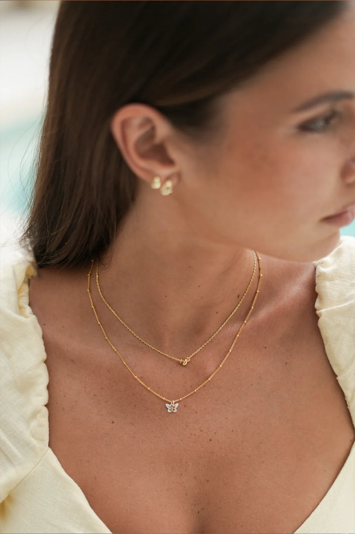 EBN7100G Tiered Drop Necklace