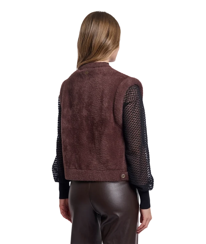 Elona Short Waistcoat - Coffee Roast