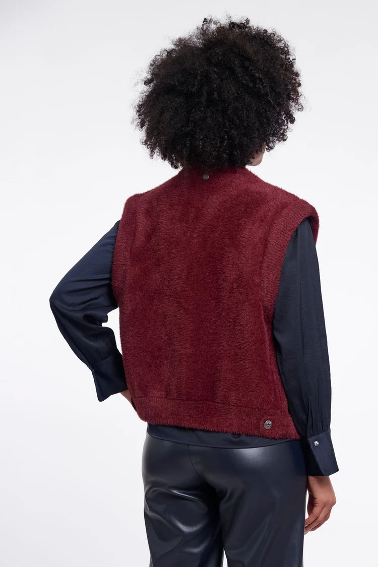 Elona Waistcoat - Sangria