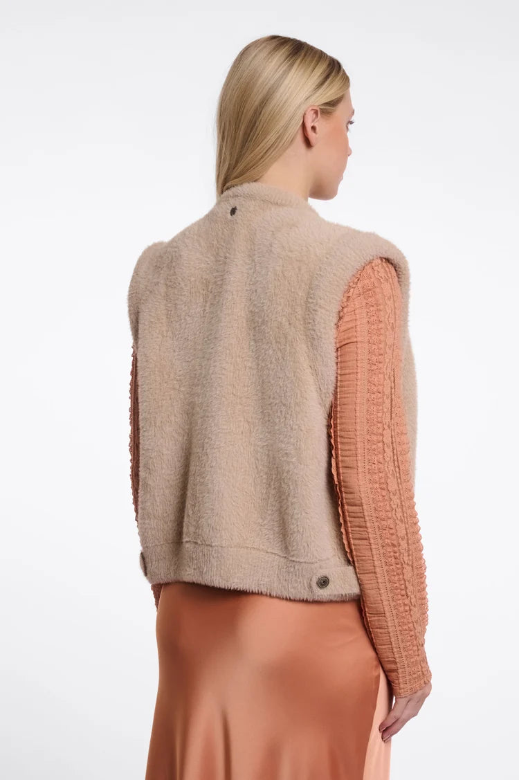 Elona Short Waistcoat - Oat