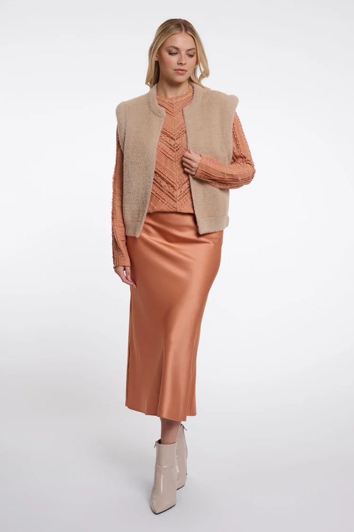 Elona Short Waistcoat - Oat