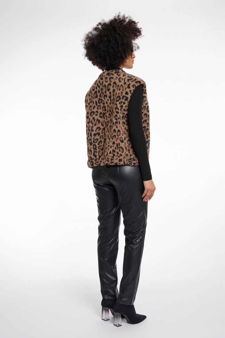 Elona Waistcoat - Leopard