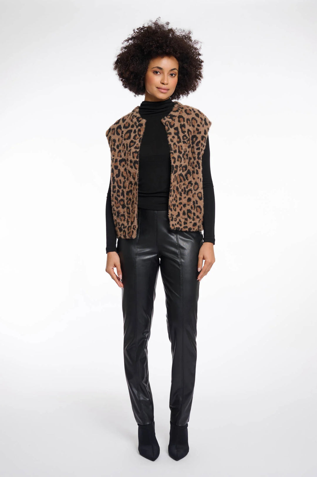 Elona Waistcoat - Leopard