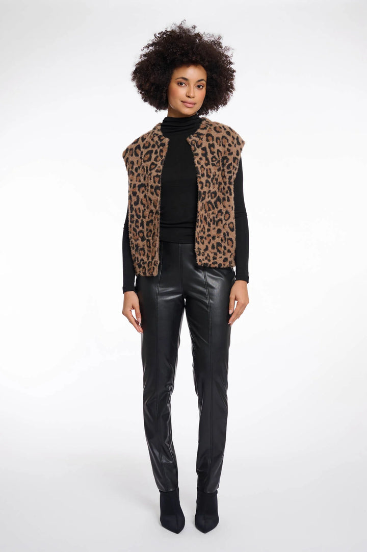 Elona Waistcoat - Leopard