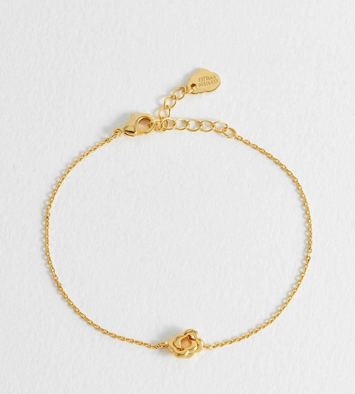 EBB6874G Double linked flower bracelet