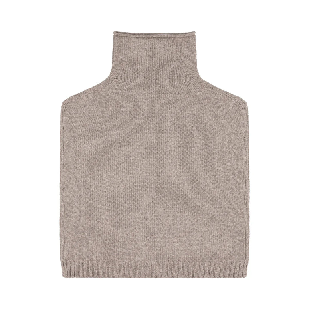 Funnel Neck Poncho - Tawny
