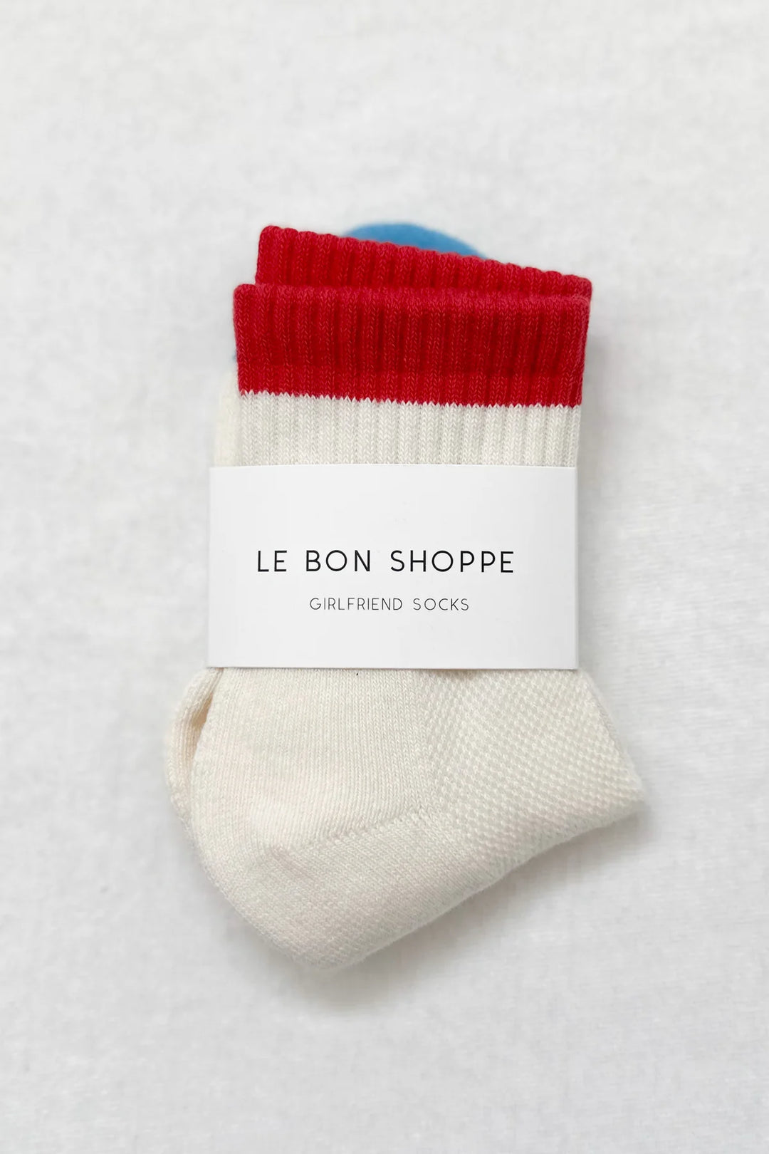 Girlfriend Socks - Color Block Blue Red