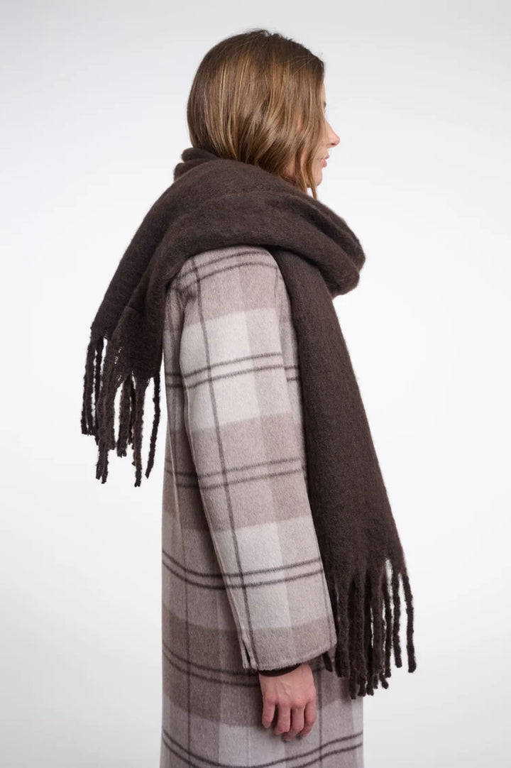 Gella Scarf With Fringe - Peated