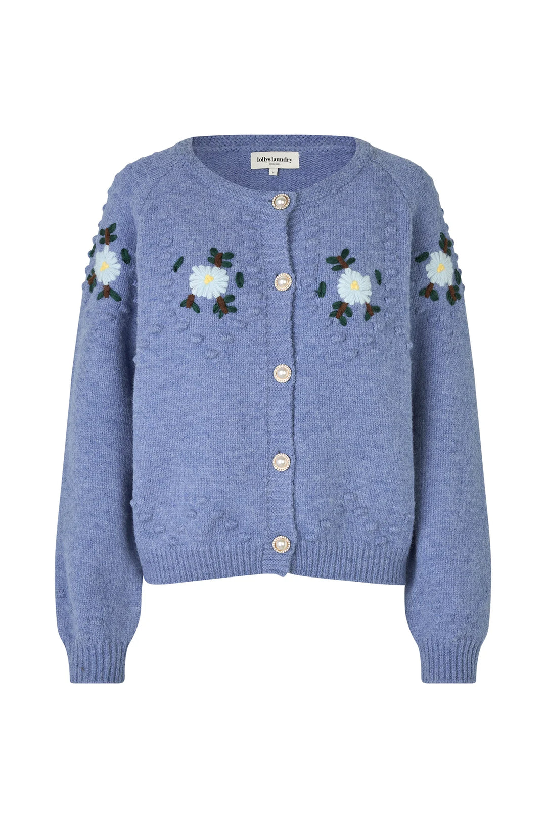Gracelynn Knit Cardigan - Blue Melange