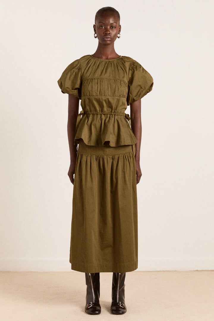 Josie Midi Skirt - Olive