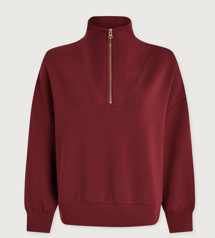 Hawley Half Zip - New Maroon