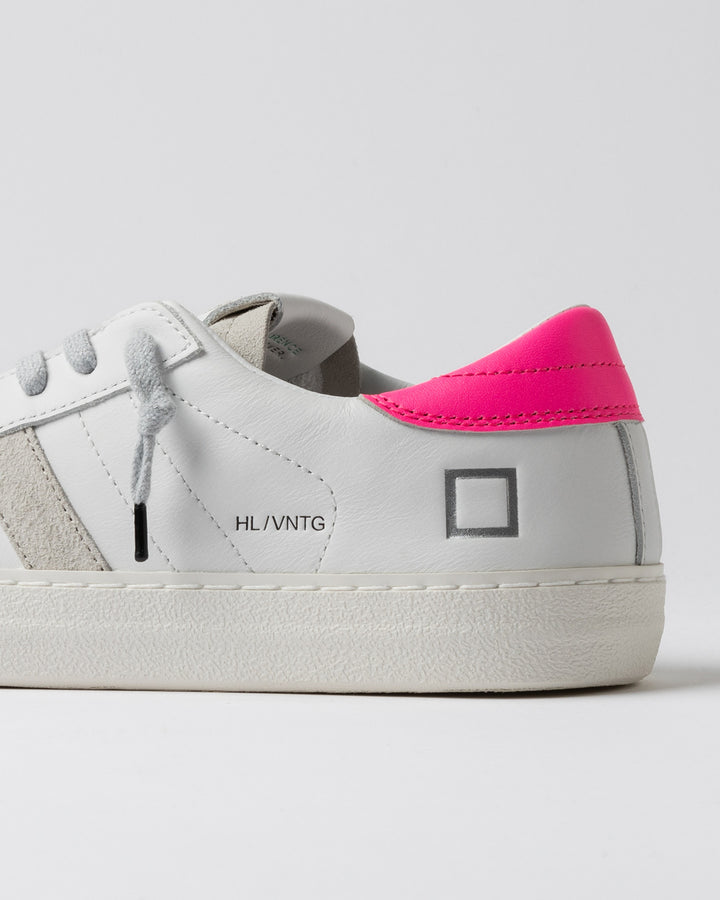 Hill Low Vintage Calf White-Fuxia