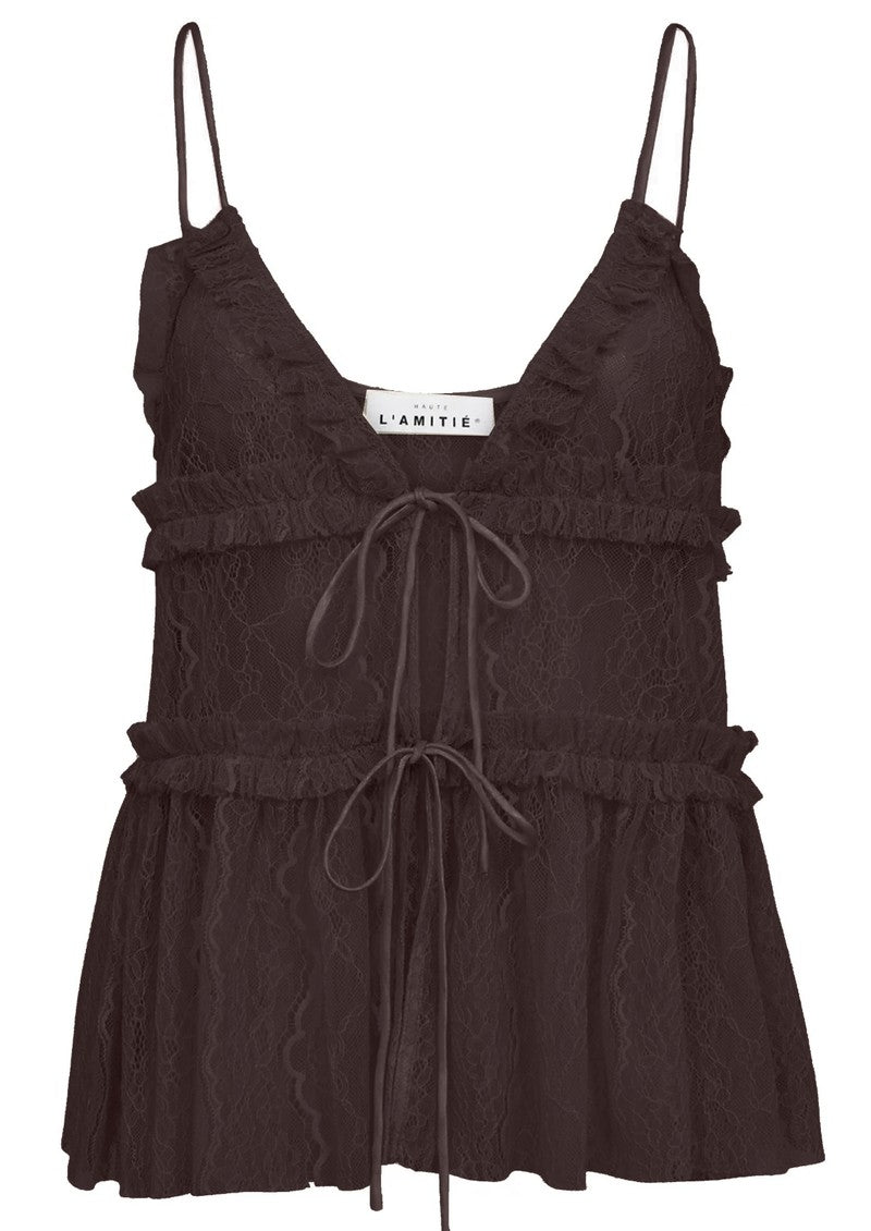 New Lace Top - Mocha