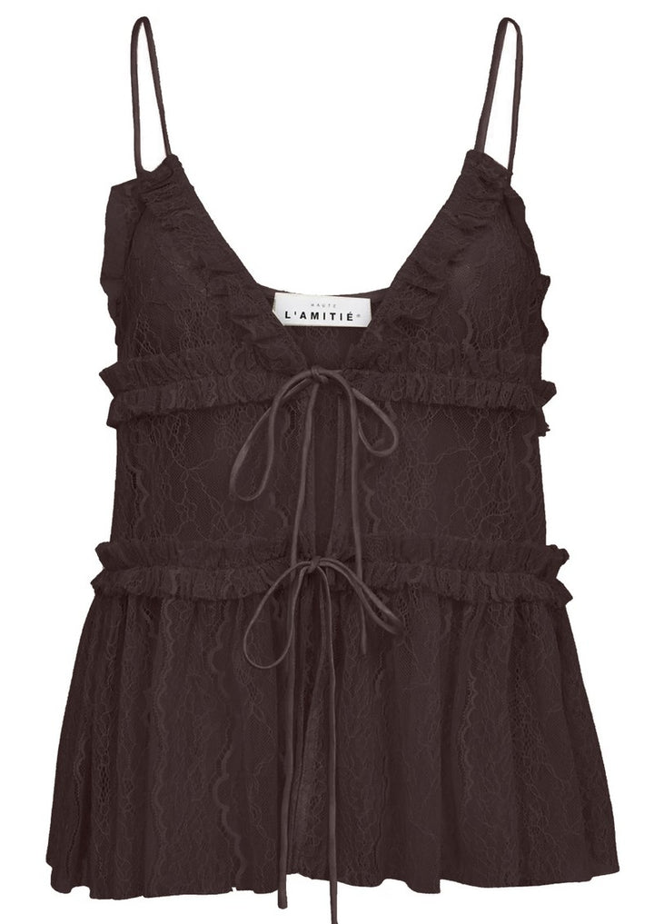 New Lace Top - Mocha