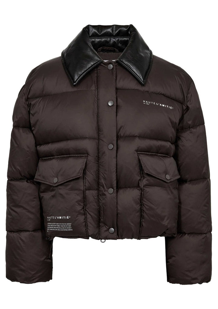 Climb Crop Pocket Jacket - Dusty Mocca