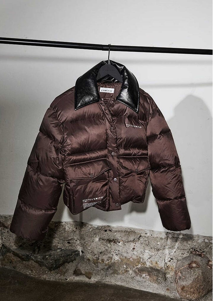 Climb Crop Pocket Jacket - Dusty Mocca