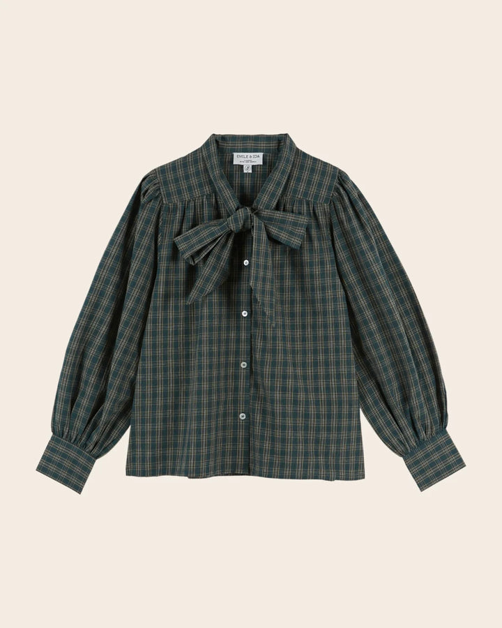 Ediva Blouse - Carreau Foret