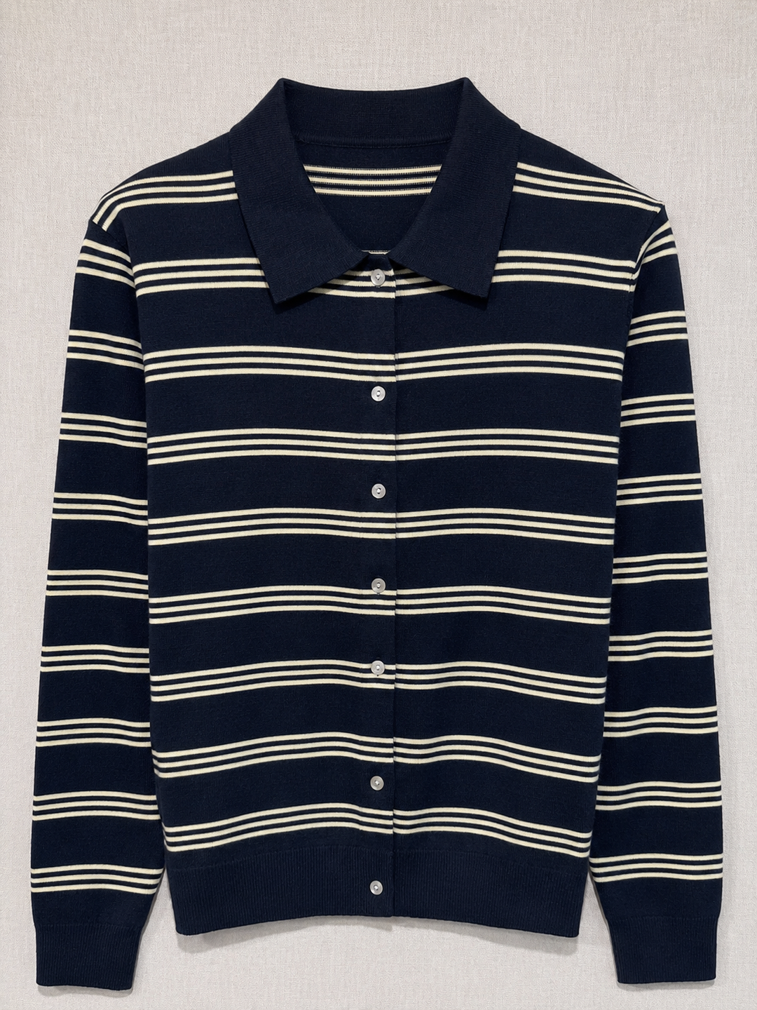 Stella Stripe Cardigan Marine