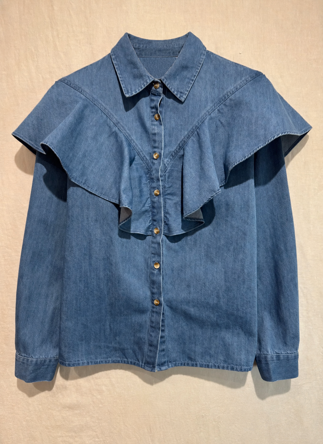 Billy Frill Denim Blouse