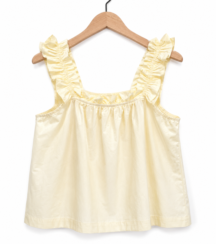 Lily Sleeveless Top in Yellow